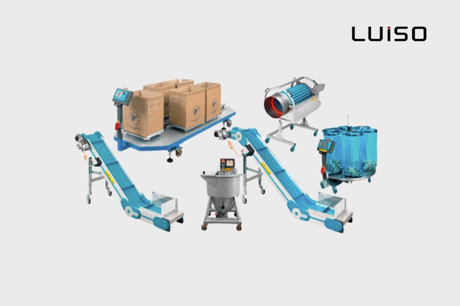 MB Conveyors transporte y almacenamiento de productos plásticos